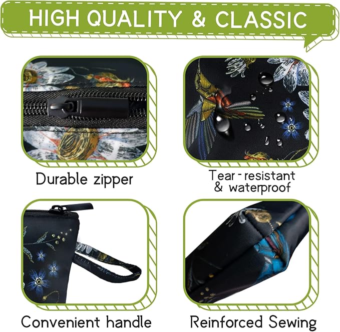 Gloppie Makeup Bag Small Cosmetic Bag for Purse Zipper Make Up Pouch