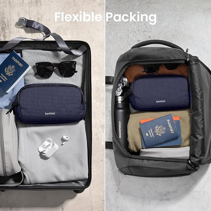 tomtoc Electronic Organizer Travel Case Performance, Dual Compartment Bag