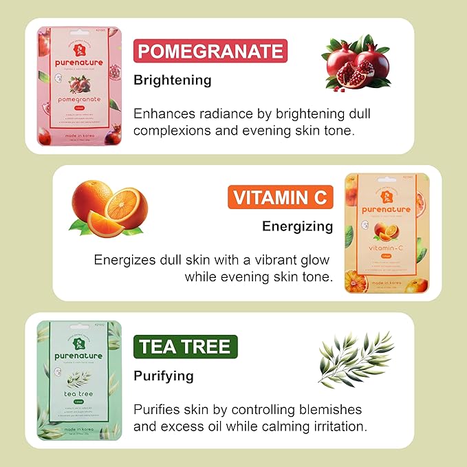 PB & JAY Korean Sheet Mask Variety Set | 12 Scents (12 Count)