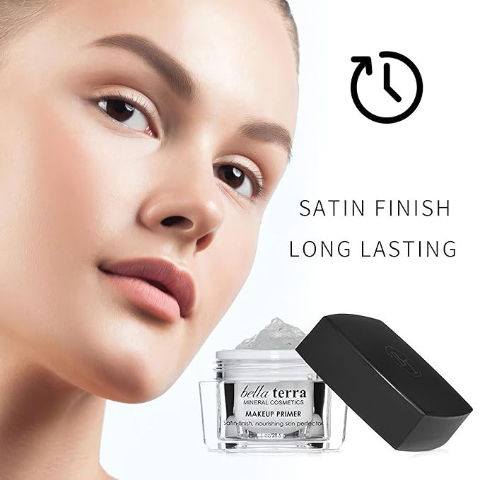 Bellaterra Cosmetics Makeup Primer Hydrating Gel Base for Delicate & Mature Skin Vegan, Fragrance-Free Formula Seamless Texture, Works with Liquid & Powder Foundation or Tinted Moisturizers