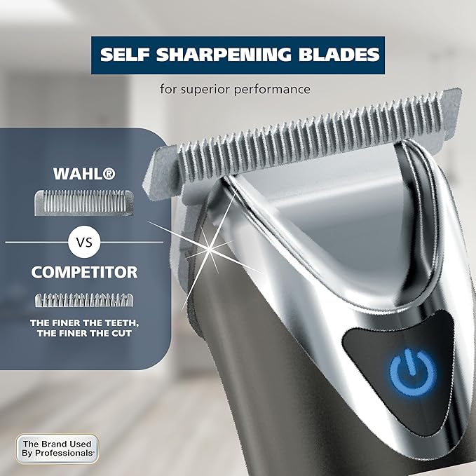 Wahl USA Stainless Steel Lithium Ion 2.0+ Slate Beard Trimmer for Men