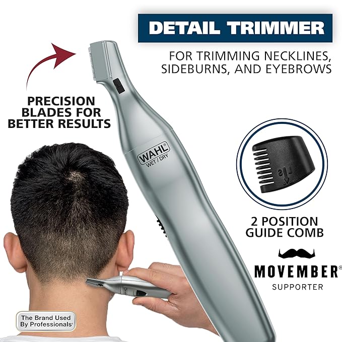 Wahl Battery Men’s Nose Hair Trimmer - Eyebrows, Neckline, Nose & Ear Hair