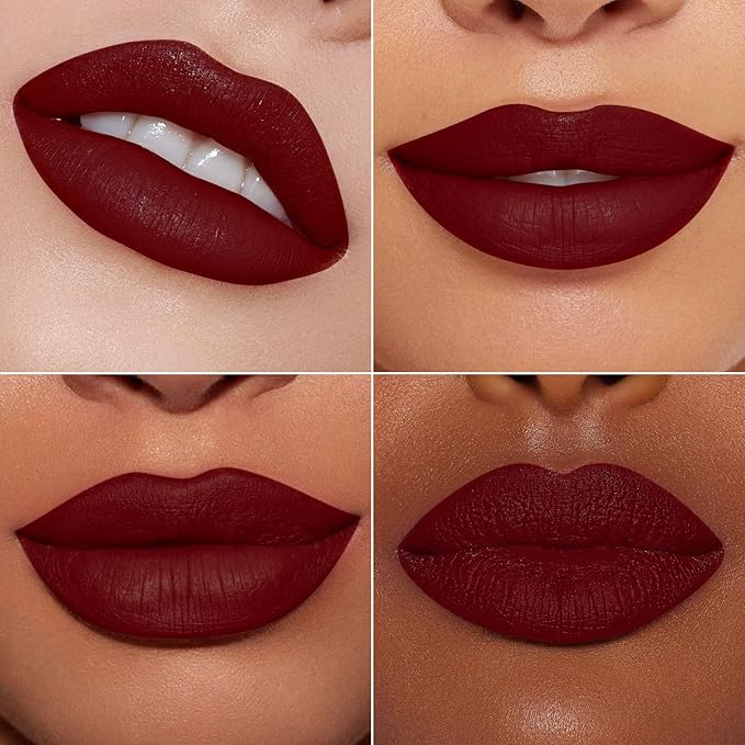 MAKI YIKA Dark Brown Lipstick Matte for Women Color Stay Long Lasting Lipsticks