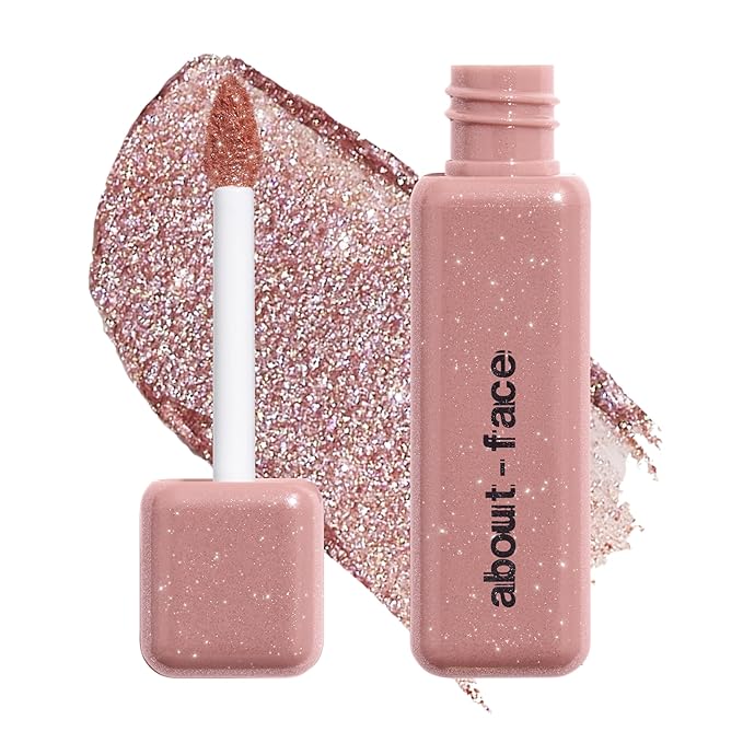 aboutface Fractal Glitter Eye Paint | Shimmering Mauve | 0.13oz