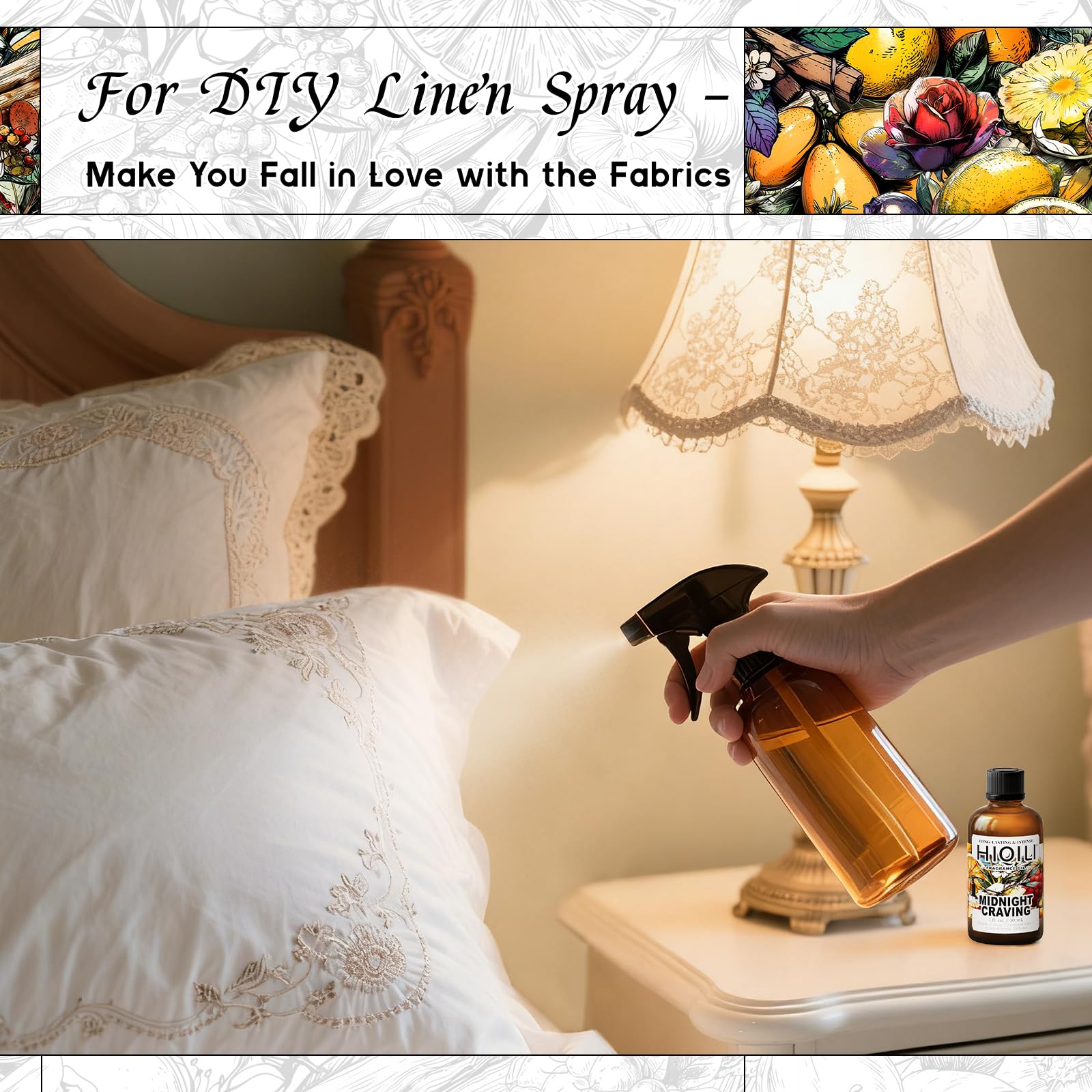 HIQILI Midnight Craving Fragrance Oil for Home Diffusers, Candle & Soap