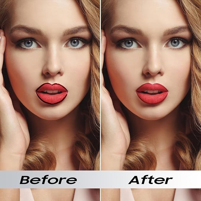 Ihrlpxkc Lip Liner Stain Peel Off - Lip Stain Long-wear & Waterproof Moisturizing, Lip Stain Transfer-Proof, Non-Stick Cup Matte Finish, Stay On All Day (Rose)