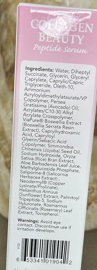 Collagen Beauty Serum: Peptide Serum For Plump Firm Skin With Elasticity