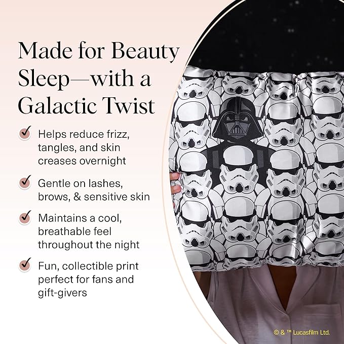 Kitsch x Star Wars Darth Vader Stormtroopers Satin Pillowcase, Size 19x26
