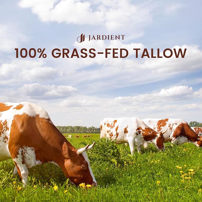 Jardient Beef Tallow Honey Balm for Skin: 100% Grass-Fed Beef Tallow Moisturizer For Face and Body - Organic Moisturizer Cream with Olive Oil Manuka Honey for Eczema and Dry Skin 2OZ