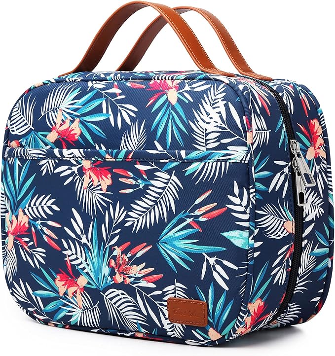 Bosidu Hanging Travel Toiletry Bag, Large Capacity Cosmetic Travel Toiletry Organizer for Women with 4 Compartments & 1 Sturdy Hook, Perfect for Daily Use/Christmas