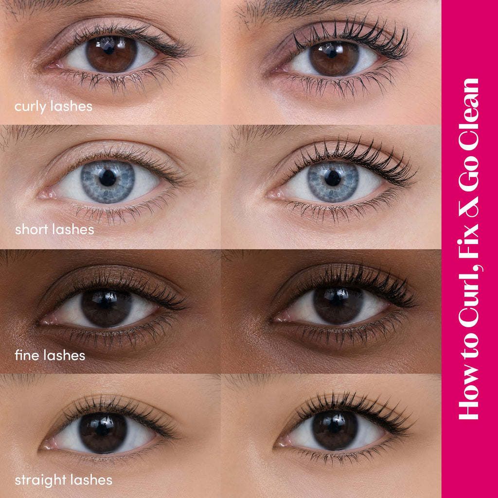 ETUDE Curl Fix Mascara, Lash Mascara, Strong Curl Up, Long-Lasting, Waterproof, Light-Weight, Korean Makeup, Beauty, Vegan Certified, Volume (0.27 Fl Oz)