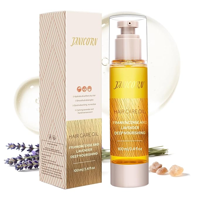 JANICORN Leave-In Hair Oil for Dry or Damaged Hair, 3.4 fl oz / 100 ml