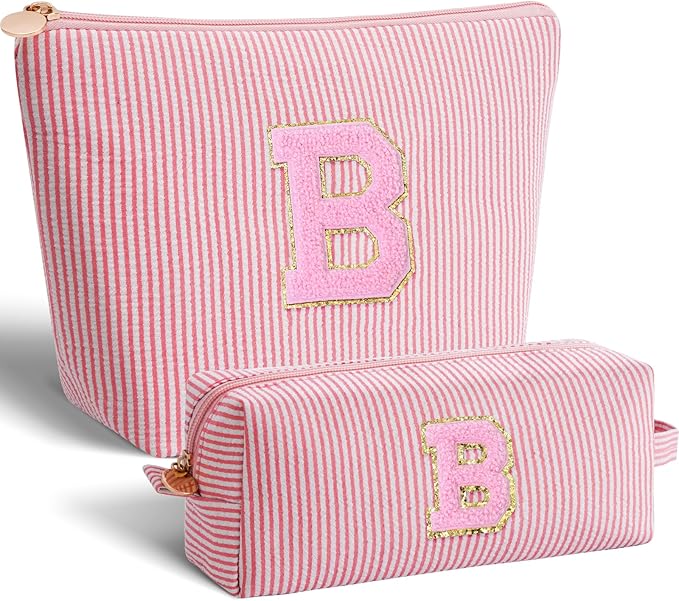 Btffitting Gifts for Teen Girls Women - Birthday Gifts for 10 11 12 13 14 15 16 17 18 Years Old Girl,Makeup Bag Cosmetic Bag,Teacher Gift Trendy Stuff Toiletry Bag - Peach,B