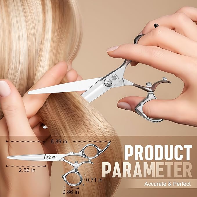 Dream Reach 6" Swivel Shears - 440C Hair Cutting Scissors Salon Home