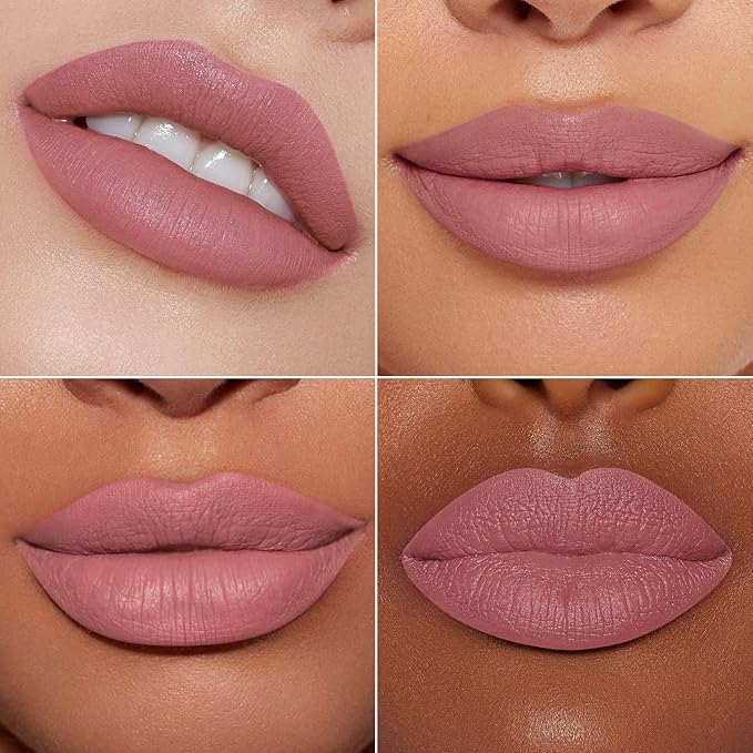MAKI YIKA 3Pc Matte Liquid Lipstick Set Red Pink Nude Lipsticks For Women