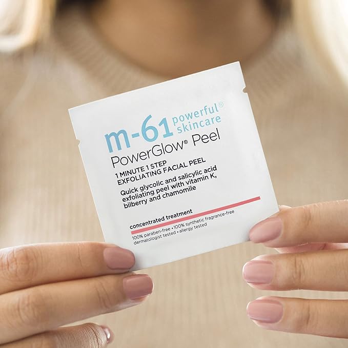 m-61 PowerGlow Peel Exfoliating Facial Peel, 10 Treatments
