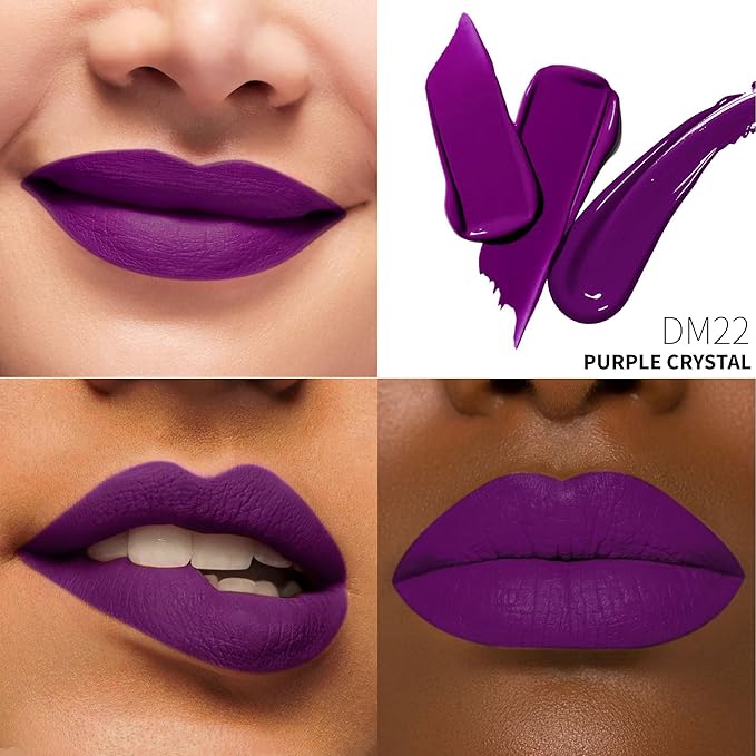 Depuplum Purple Lipstick Matte for Women ColorStay Long Lasting Lipsticks