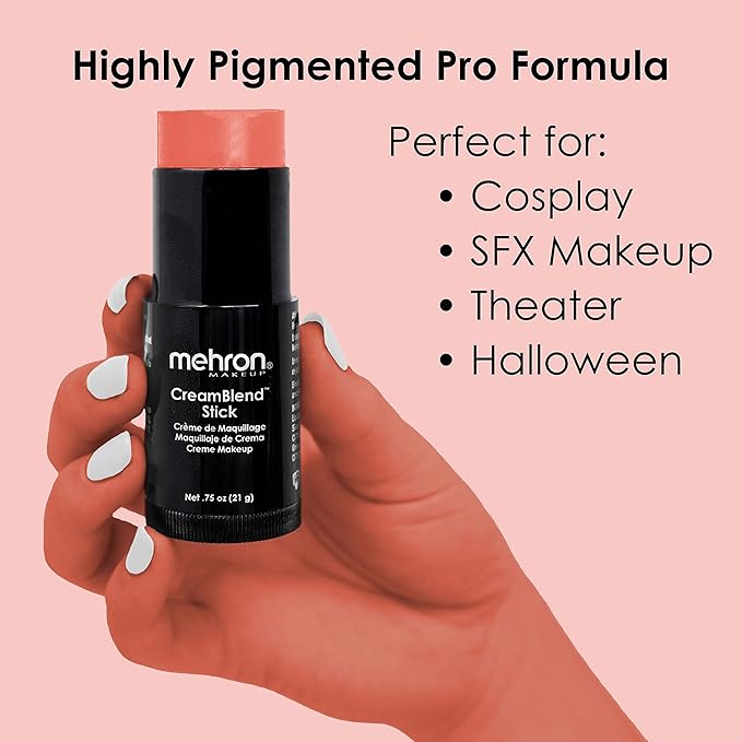 Mehron Makeup CreamBlend Stick - Body Paint (.75 oz) (Light Auguste)