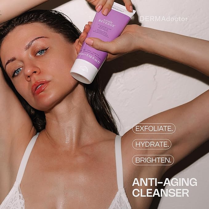 DERMAdoctor Glycolic Acid Face Wash for Fine Lines & Wrinkles, 7.1 oz