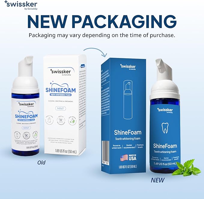 Swissker by Swissklip ShineFoam Teeth Whitening Foam – Stain Remover