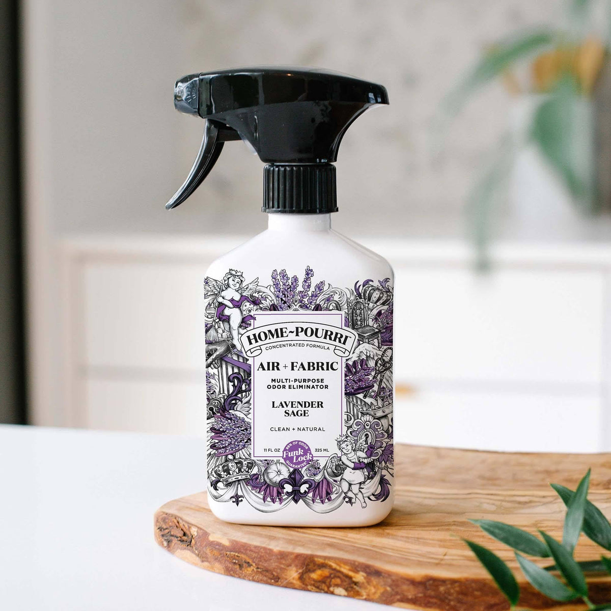 Home-Pourri Air + Fabric Odor Freshener Spray, Lavender Sage, 11 Fl Oz