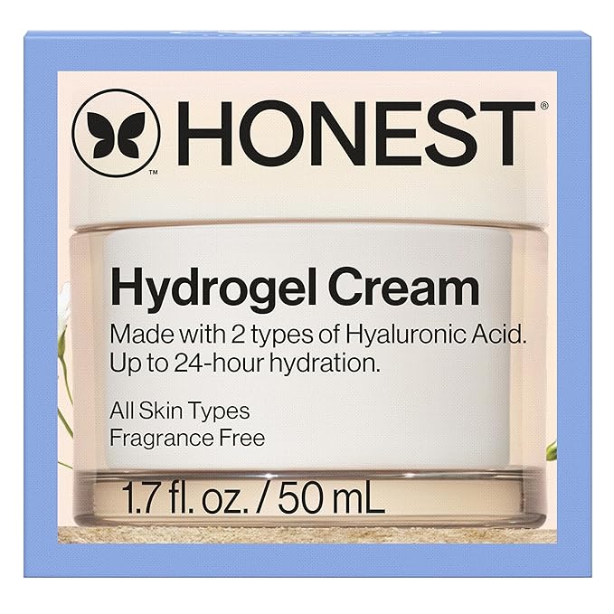 Honest Beauty Hydrogel Cream, Sensitive Skin, Fragrance-Free, 1.7 fl oz