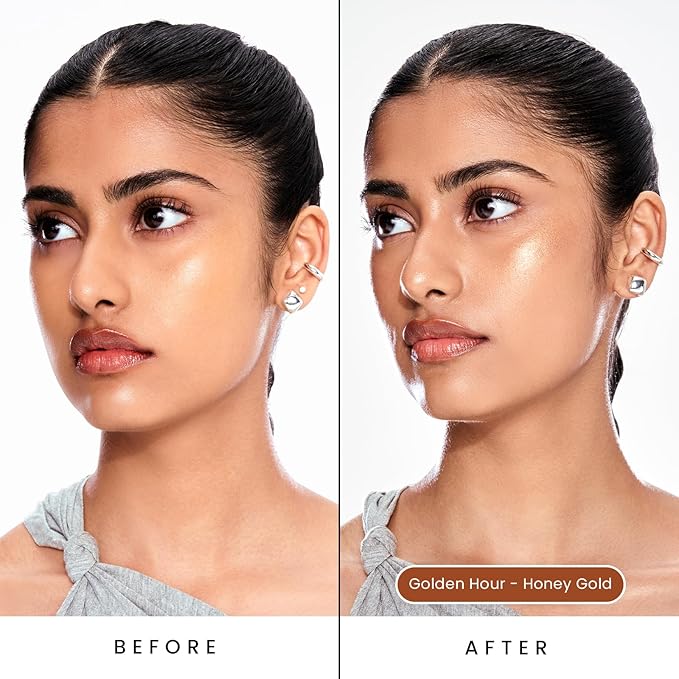 Sacheu Liquid Glow STAY-N Highlighter, Illuminator & Bronzer, Golden Hour