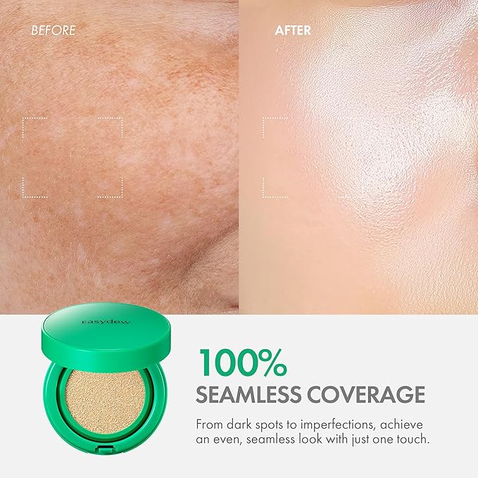 Easydew Mela B Toning Ampoule Cushion Foundation Skin Care (#13 Porcelain)