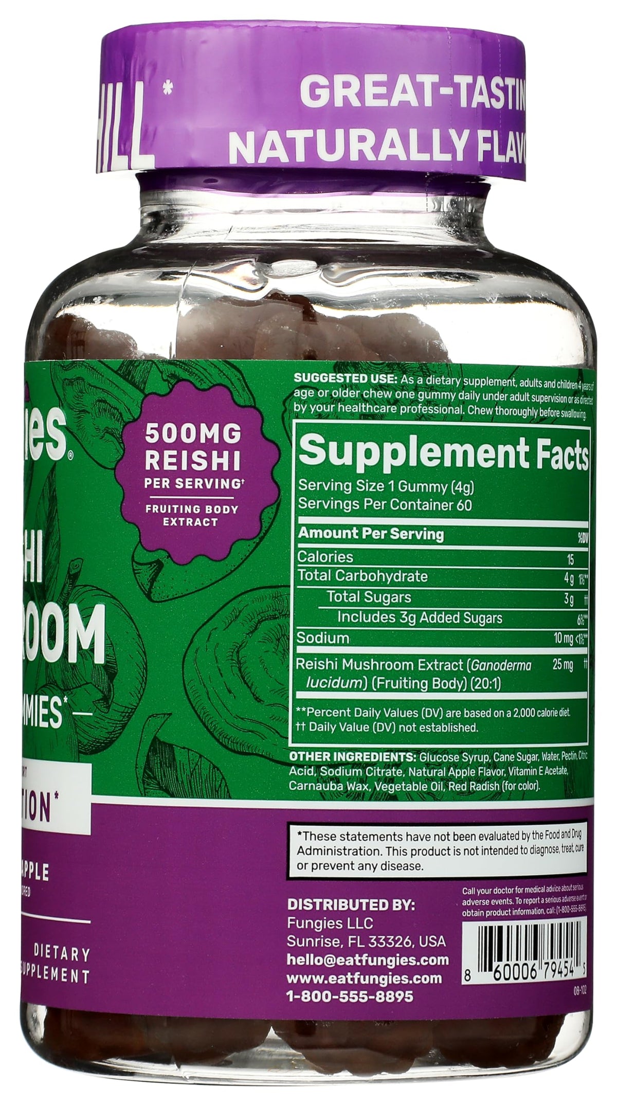 Fungies Reishi Mushroom Extract Gummies | 60 Count