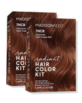 Madison Reed Radiant Hair Color Kit - 7NCR Light Copper Red (Vesuvius Red), Permanent Hair Dye, Dimensional Gray Hair Blending | PPD-Free & Ammonia-Free, 2 Pack