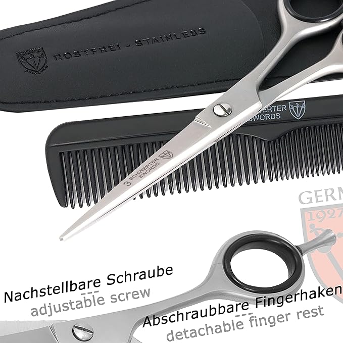 3 Swords Germany - Brand quality professional HAIR scissors, extra sharp