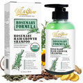 OilnGlow USDA Organic Rosemary Shampoo For Hair Growth For Thickening & Strengthening for Men & Women with Biotin, Scalp DHT Blocker Saw Palmetto For Thinning Hair Loss 10 Fl. Oz- Fragrance Free