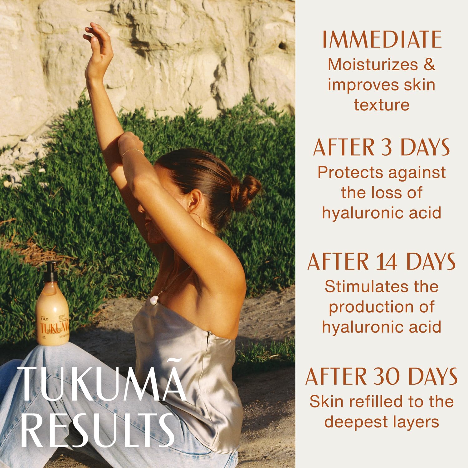natura – Tukumã Hyaluronic Acid Boosting Body Lotion – Moisturizer for Dry Skin, Improves Texture & Elasticity, Deep Hydration, Vegan Skincare, Brazilian Body Care – 13.5 fl oz (400ml)
