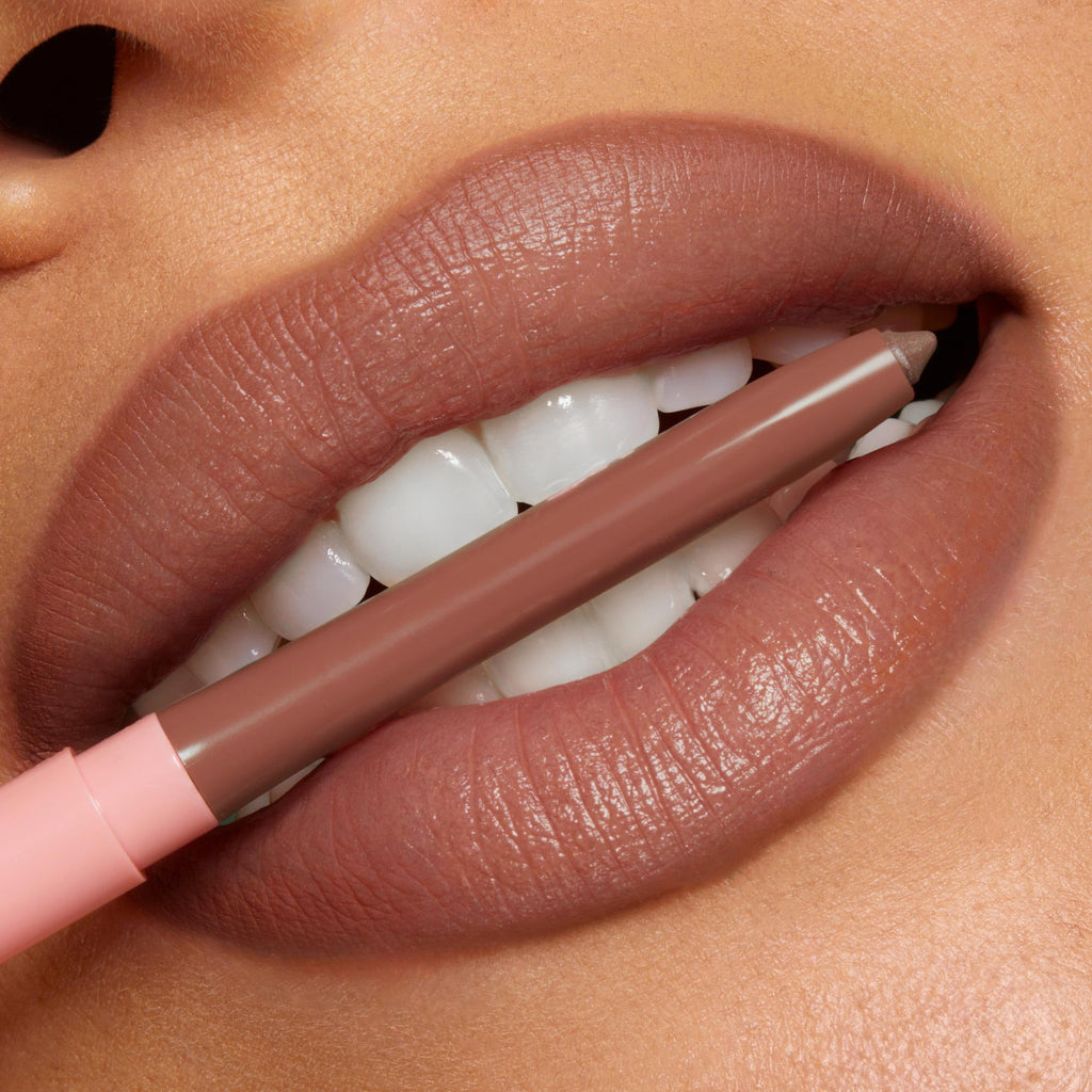ColourPop So Juicy Plumping Lip Liner with Peptides - Long Lasting Lip Liner for Visibly Plumped & Shaped Lips - Enriched with Smoothing Ceramides & Peppermint - Tease (0.01 oz)