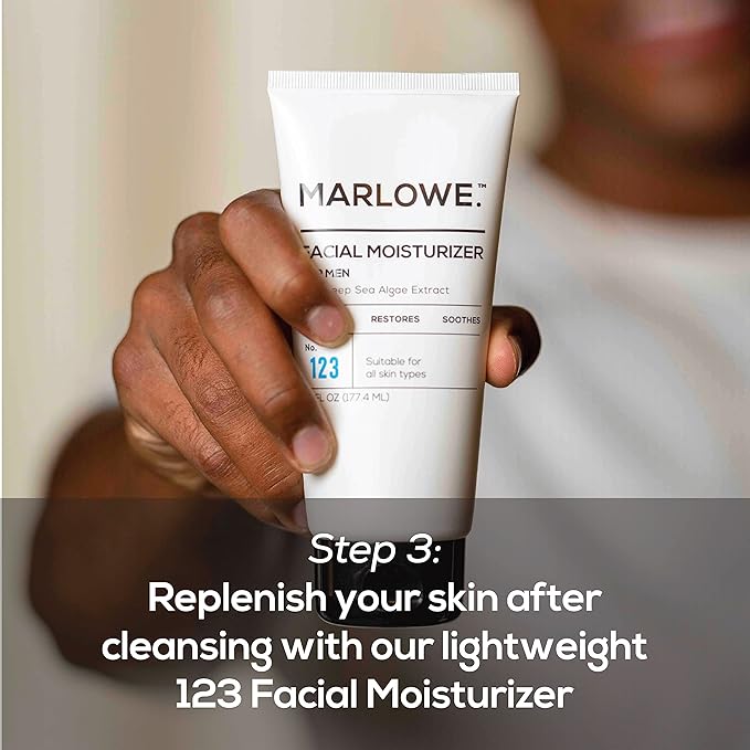 MARLOWE. Men's Skin Care Set, Best Sellers Kit, Soap, Cleanser, Moisturizer