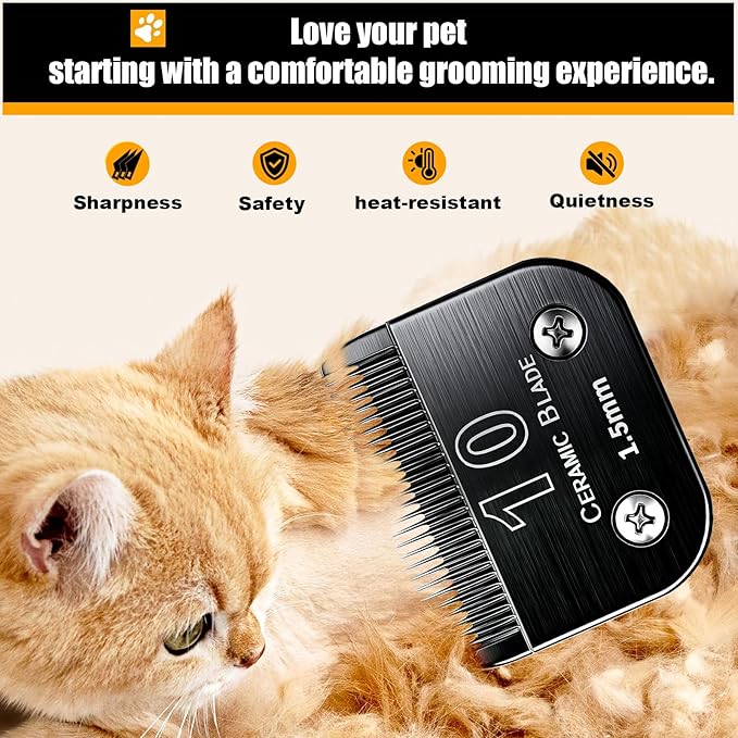 Dog Grooming Clipper Blades Replacement Compatible with Andis Dog Clippers