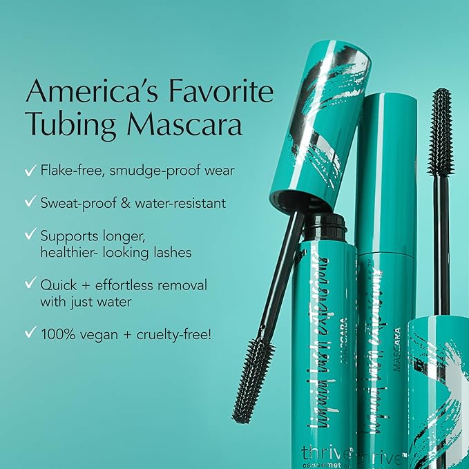 Thrive Causemetics Liquid Lash Extensions Mascara, Deep Blue Shade