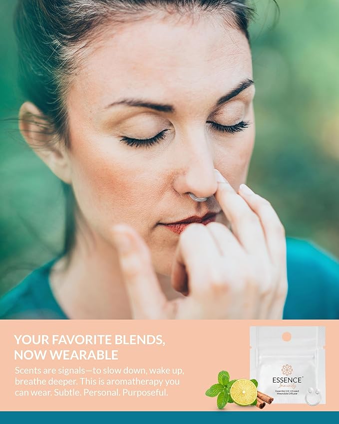 Essence Wearable Aromatherapy Nasal Diffuser – Immunity Blend Essential Oil