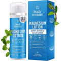 Body Restore Magnesium Lotion, Arnica MSM for Muscles - Peppermint 4 Fl Oz