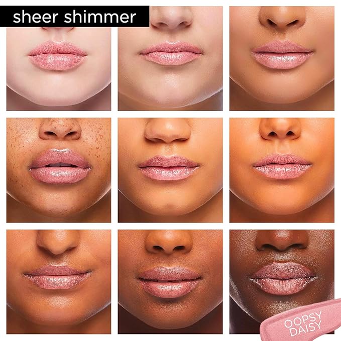 Pure Illumination Light-Up Lip Gloss with LED-Lit Applicator Brush + Side Mirror, Non-Sticky, Moisturizing Hydrating Lip Glosses with Lanolin, Jojoba Oil, & Vitamin E, Oopsy Daisy