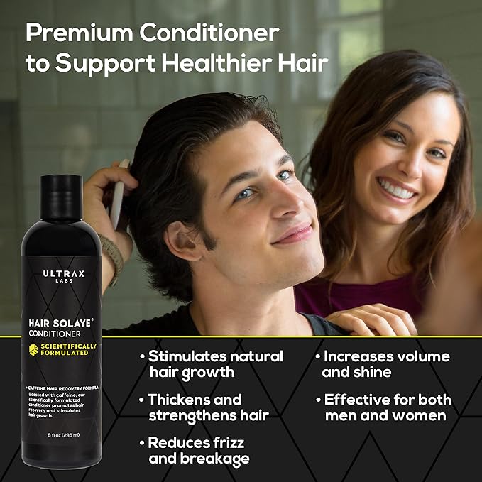 Ultrax Labs Hair Solayé Caffeine Conditioner for Thinning Hair 8 Fl.Oz