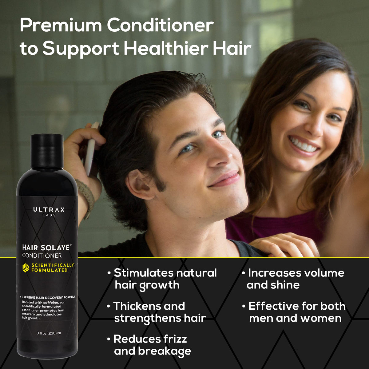 Ultrax Labs Hair Surge Caffeine Hair Thickening Shampoo - 8 Fl.Oz