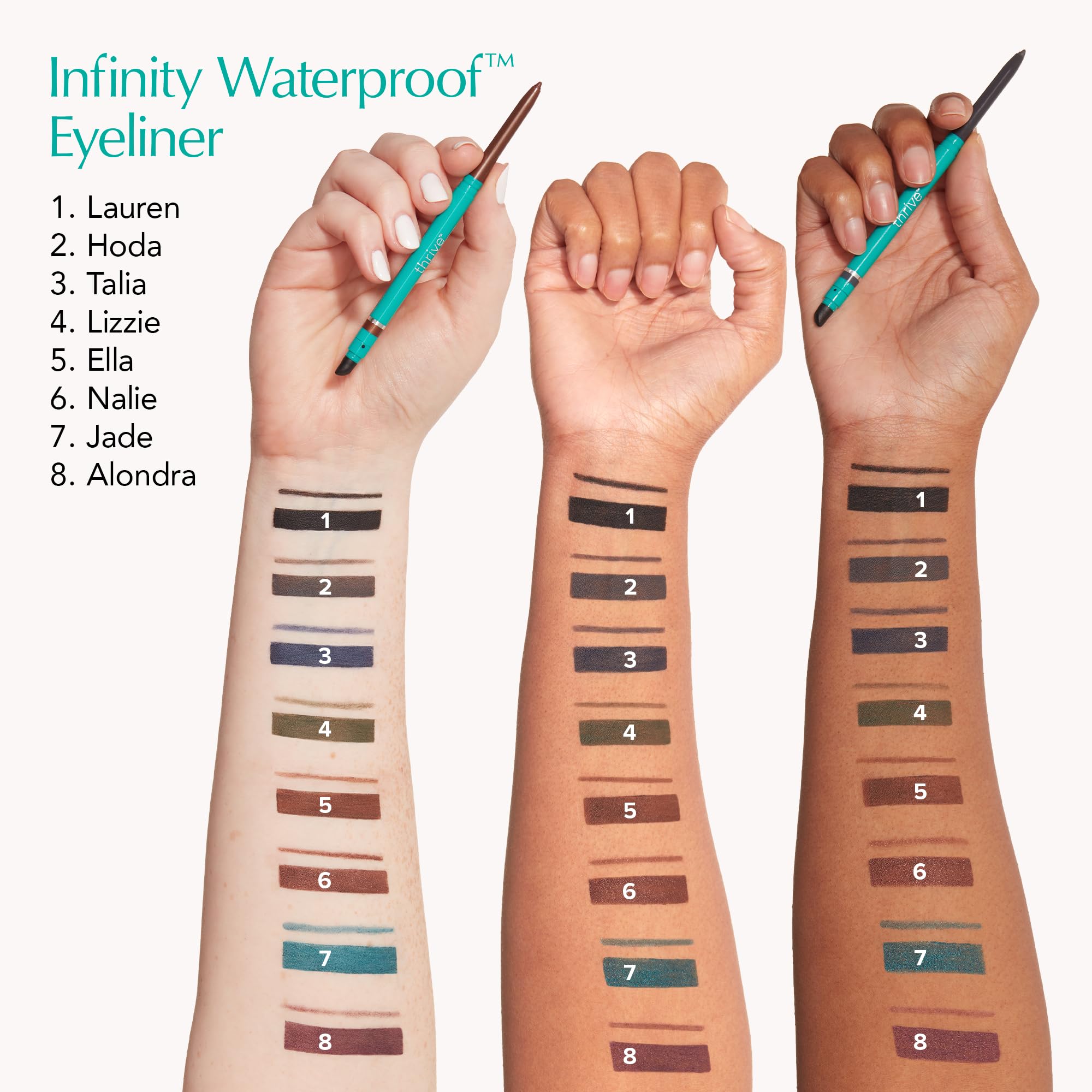 Thrive Causemetics Infinity Waterproof Eyeliner Pencil, Brown Matte Shade