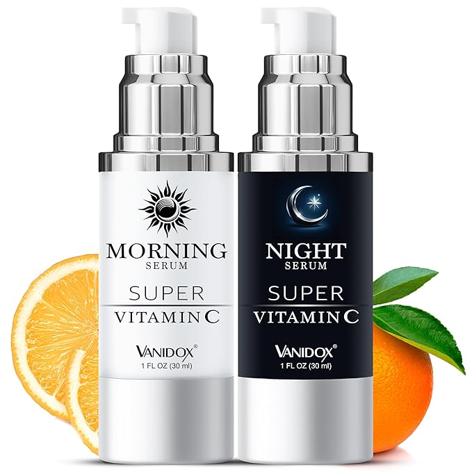 VANIDOX Super Vitamin C Serum for Women Over 70, All-In-One Formula, Made in USA, Hydrates, Firms, Lifts, and Targets Wrinkles, Age Spots, and Fine Lines, Vitamin C Serum (1fl oz x 2)