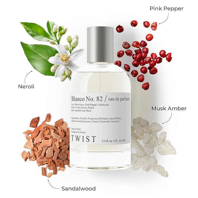 Twist Blanco No.82 Long Lasting Perfume for Women Inspired by Byrdo Blanche
