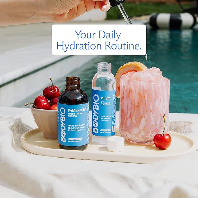 BodyBio e-Lyte Sugar Free Electrolyte for Hydration, Energy & Cramp Relief