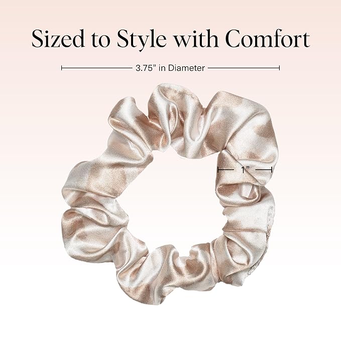 Kitsch Satin Scrunchies for Women | For All Hair Types - Assorted, 5pcs