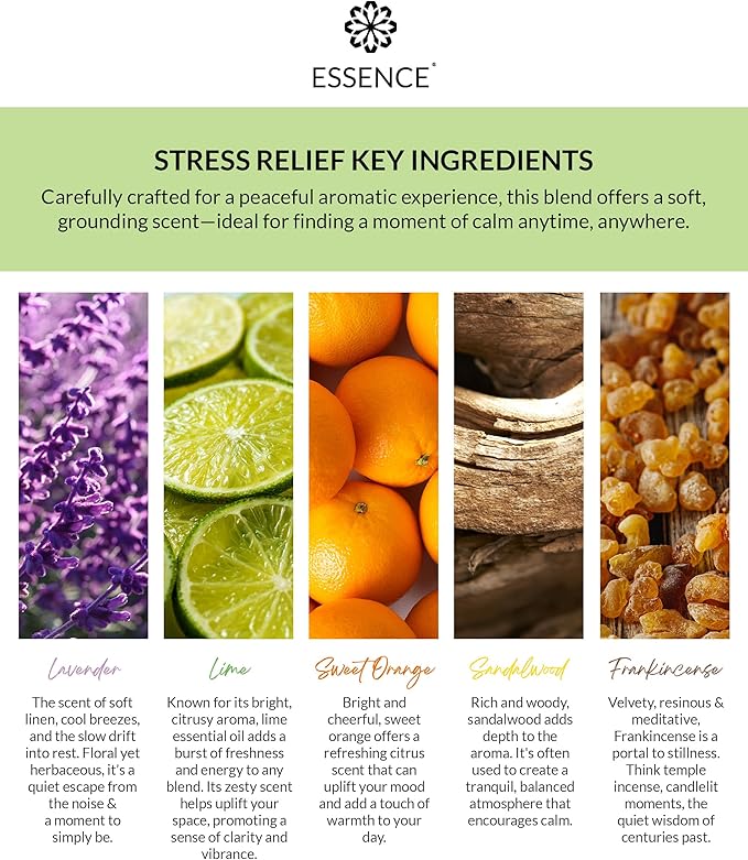 Essence Wearable Aromatherapy Nasal Diffuser – Stress Relief Essential Oil