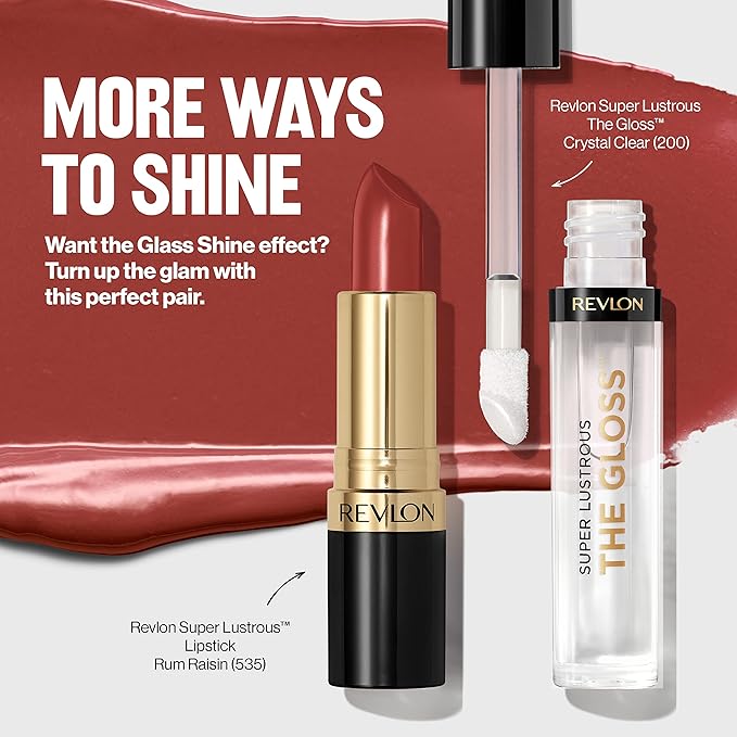 Revlon Super Lustrous The Gloss, 200 Crystal Clear, 0.13 oz