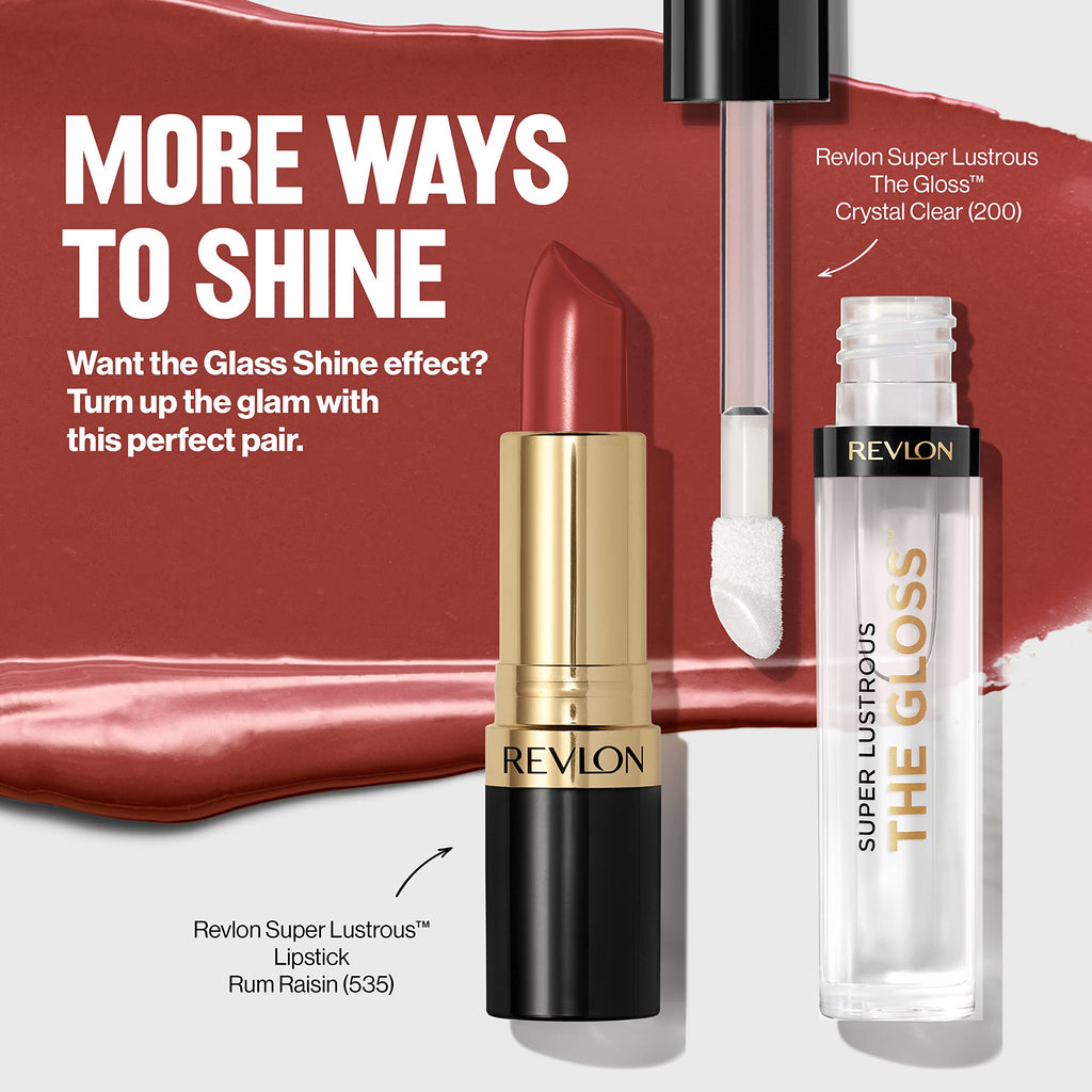 Revlon Super Lustrous The Gloss, 200 Crystal Clear, 0.13 oz